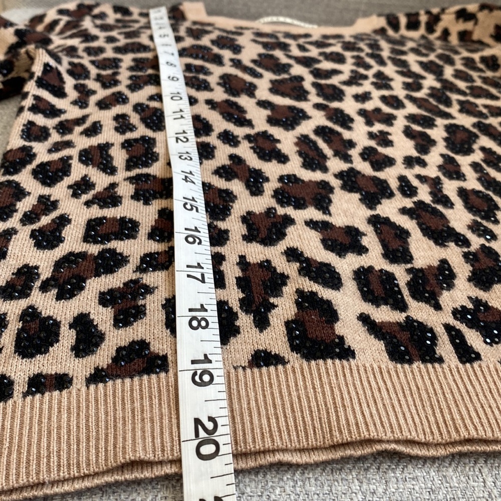 Alice And Olivia Connie Embellished Leopard Sweater size XS - Picture 13 of 13